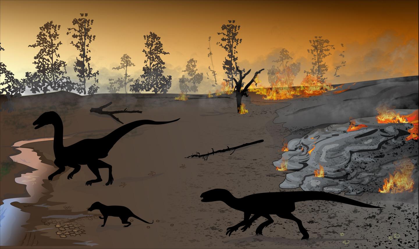 The "firewalkers" of Karoo: Dinosaurs and Other Animals Left Tracks in a "land of Fire"