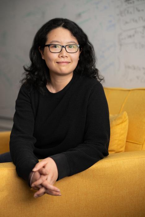 Mengdi Wang in her Princeton office