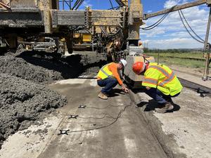 Colorado test of Purdue concrete sensor invention