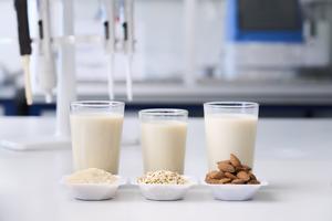 Plant-based drinks in the lab