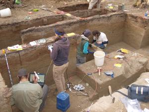 Upward Sun River excavation