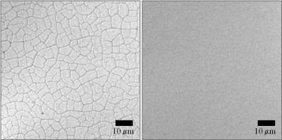 Nanoparticle Films, with Cracks and without