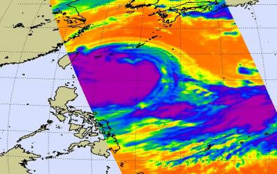 Typhoon Morakot's Cold Clouds