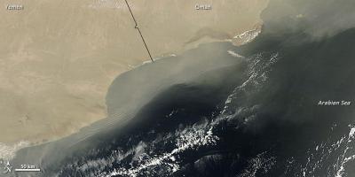 Dust Over the Arabian Sea