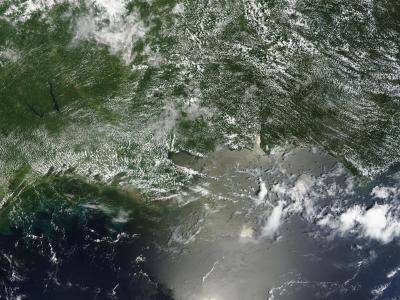 NASA Terra Satellite View of Oil Slick on July 11