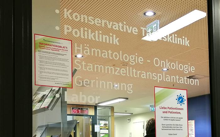 Entrance of an oncological Clinic