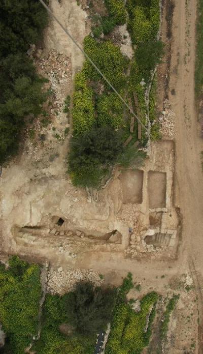 Aerial View of the Suba Cave Excavation