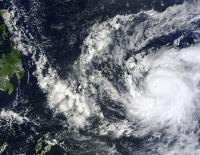 MODIS Visible Super Typhoon Bopha