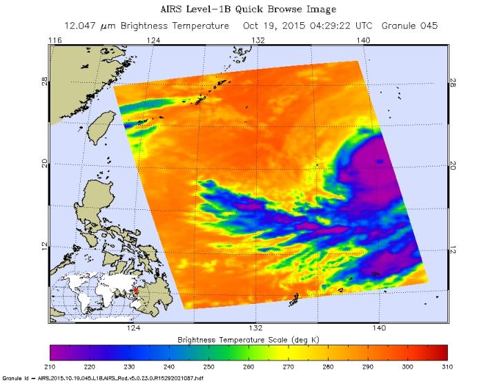 NASA's Aqua Satellite Saw Champi's Cloud Top Temperatures