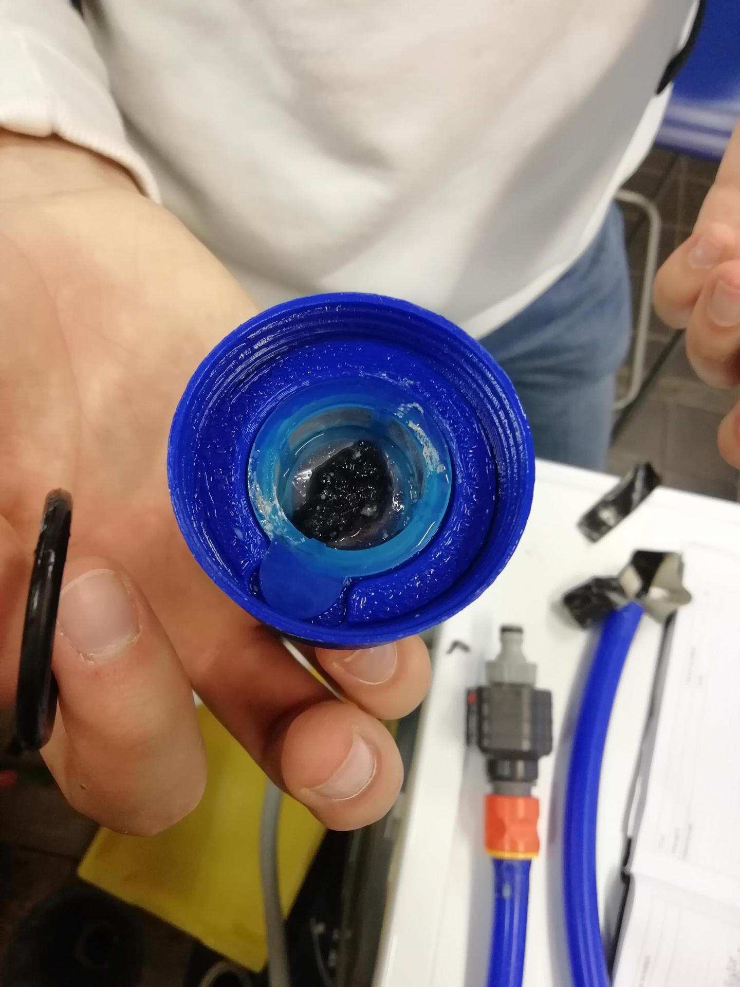 Microfibres Caught in the Filter