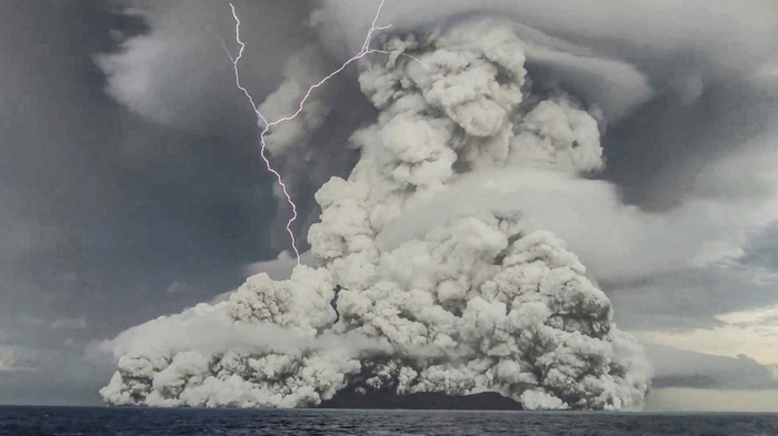 Lightning Above Hunga Tonga-Hunga Ha’apai