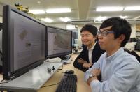 Fig2 Assistant Professor Goto and Doctoral Student Shimada, Toyohashi University of Technology
