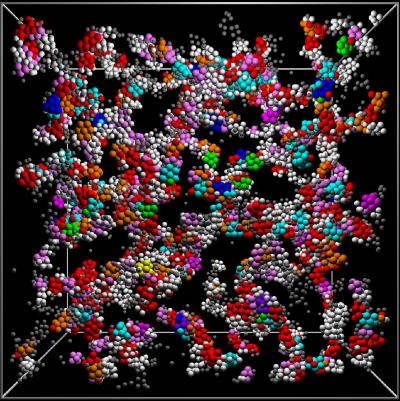 Particles in a Colloidal Gel