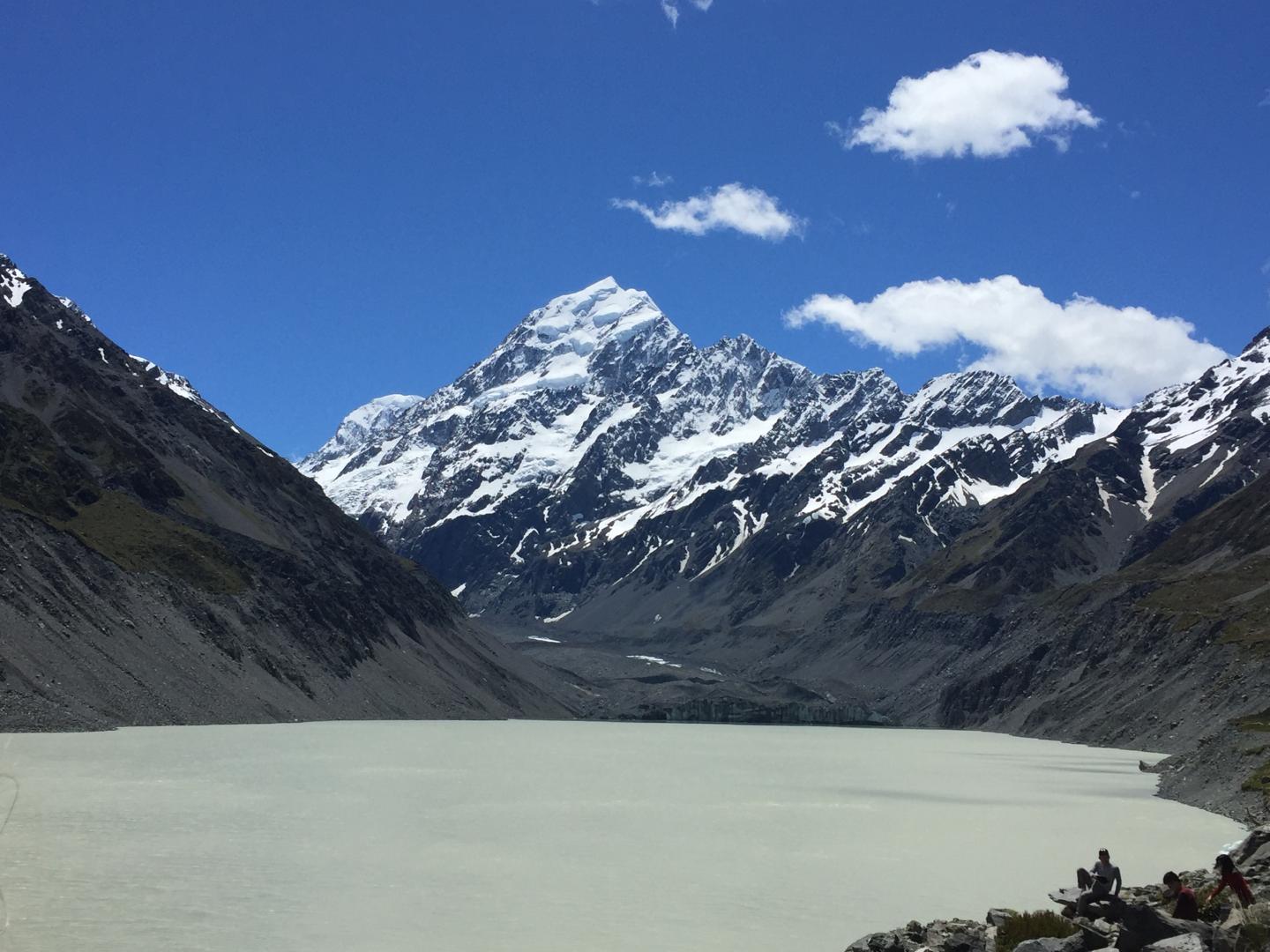 View Across Hooker Lake to Aoraki