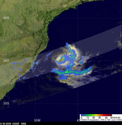 TRMM Sees 90Q's Rainfall