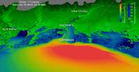 Predicted Storm Surge from Hurricane Laura