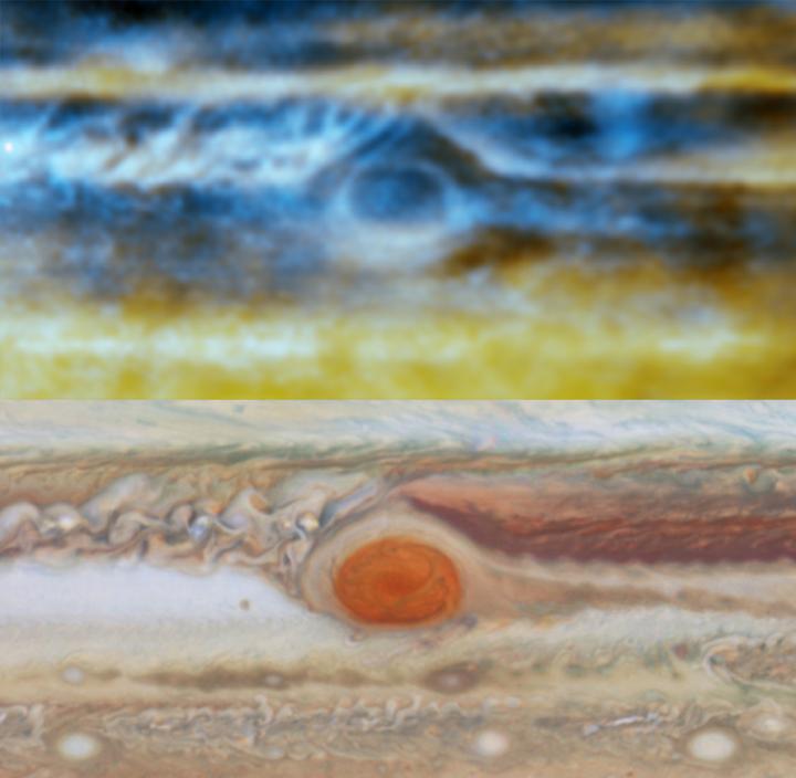 木星の厚い雲の下にはアンモニアが渦まく