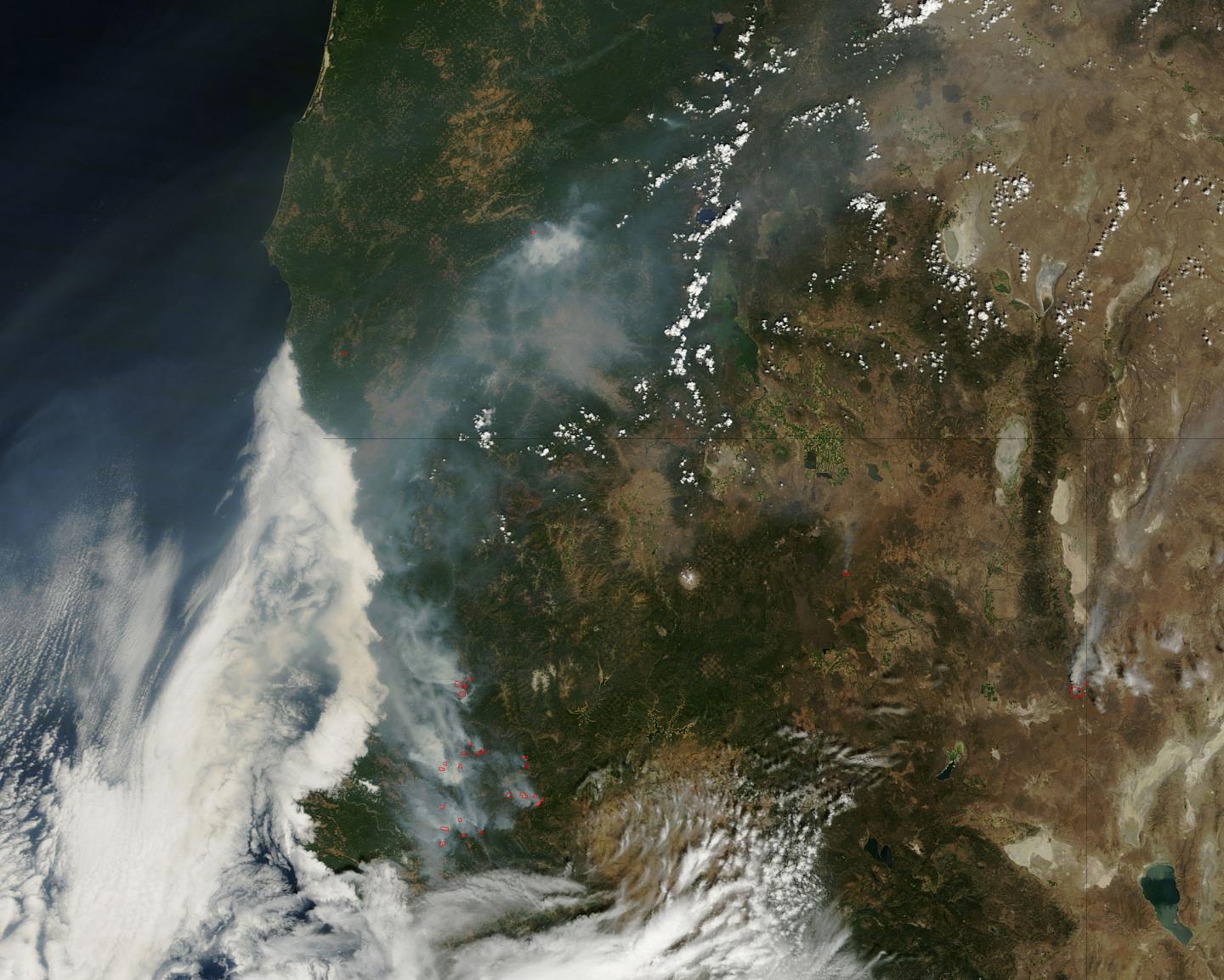 Series of Wildfires in Northern California Continue Blazing