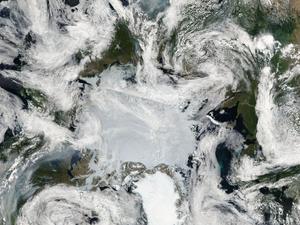 Arctic Ocean wildfire smoke