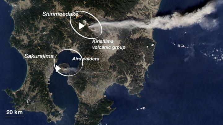 Kirishima (Shinmoedake) and Aira Caldera (Sakurajima) Volcanoes