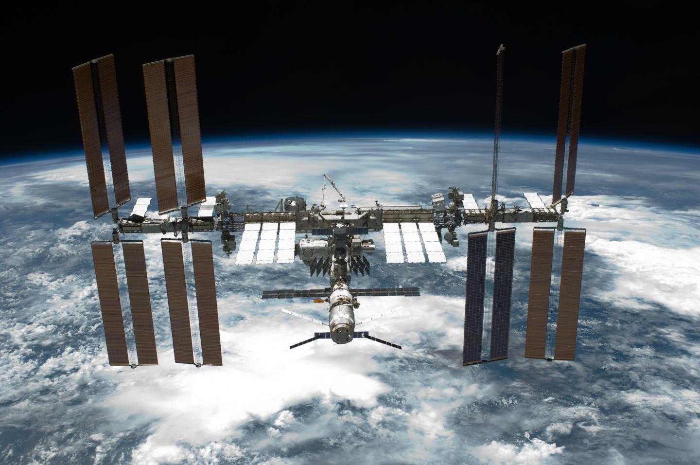Astronauts aboard the International Space Station