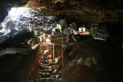 Hall's Cave, TX Excavation