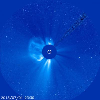 Coronal Mass Ejection Soared off in the Direction of Venus and Mars