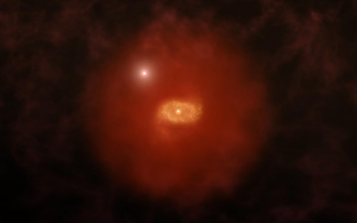 Two Quasars Shine a Light on Early Galaxy Development