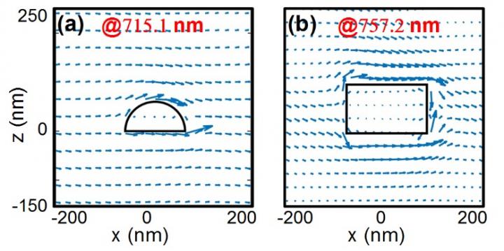 An Energy Flux Propagates along a Surface and Bypasses the Nanoparticle at SLR