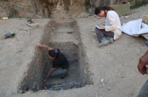 Soii Havzak site during excavations