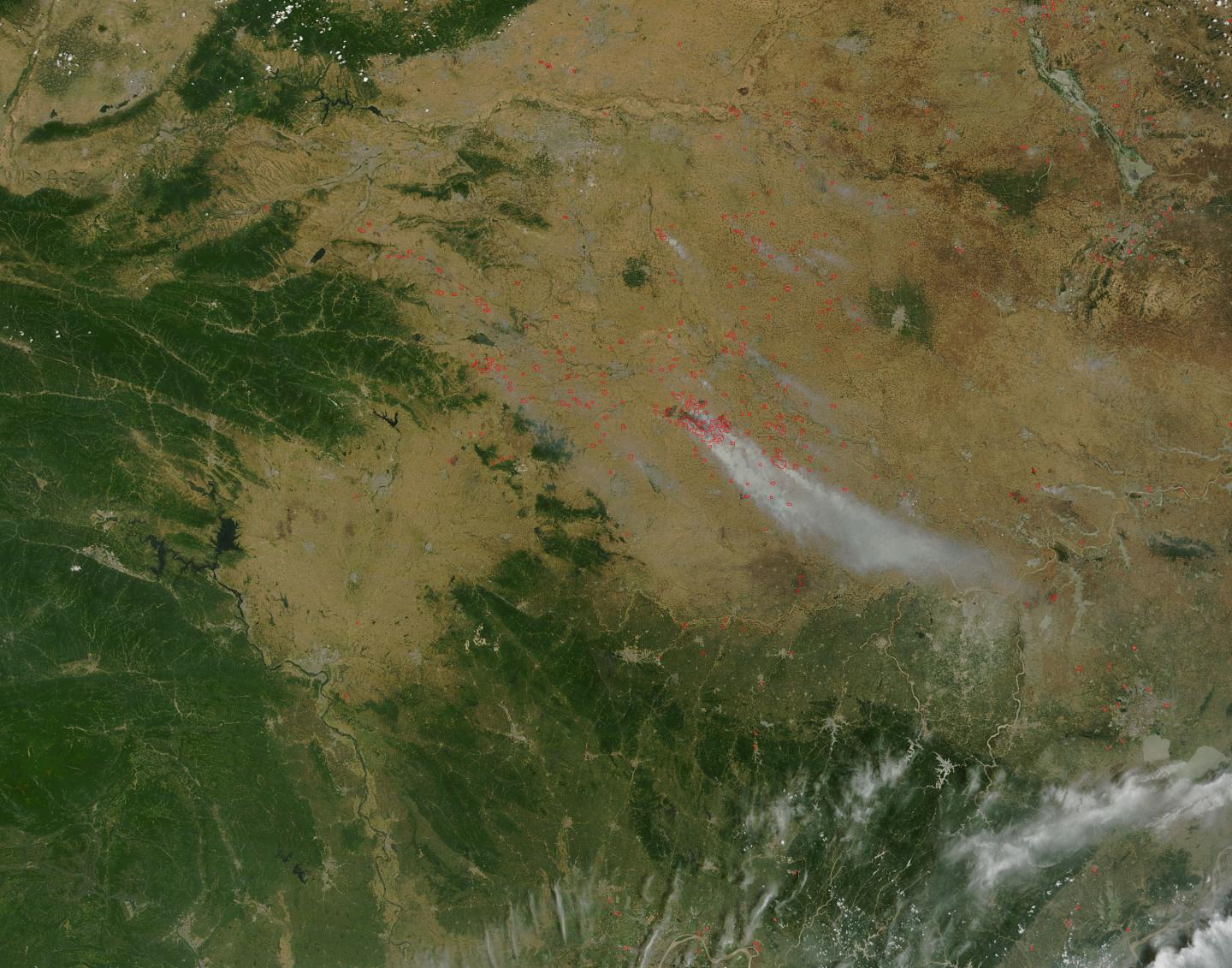 Agricultural Fires In Henan Re [IMAGE] | EurekAlert! Science News Releases