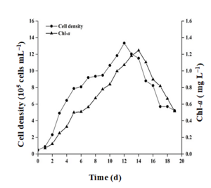 Growth curves of S. costatum