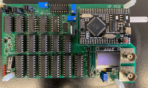 Photo of the group’s circuit board for the biosensor