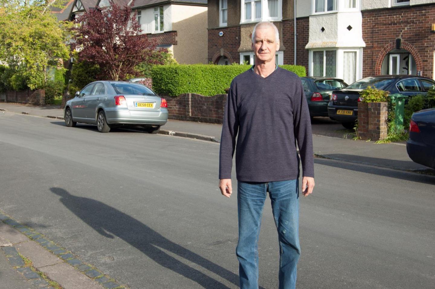 Original Image of Man in Street