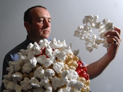 Dr. Greg Gibbons, University of Warwick, with the Model (1 of 3)