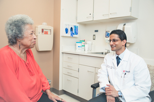 Sameer Patel with patient