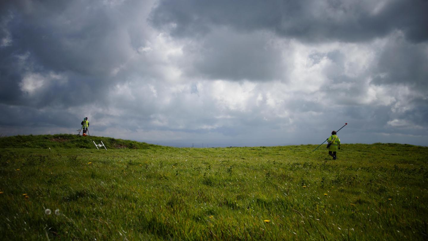 ANU Archaeologist, Dr. Catherine Frieman Surveying a Site in Cornwall