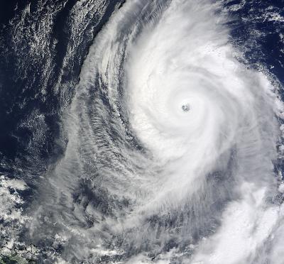 NASA MODIS Instrument View of Lupit