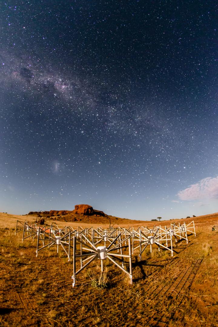 One of the Telescopes of the Murchison Widefield Array