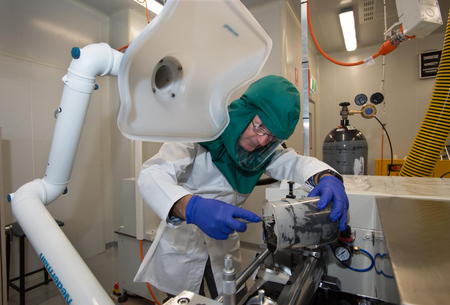 Quinlan at QUT's Lithium-Ion Battery Manufacturing Plant