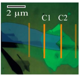 EM image of experimental device