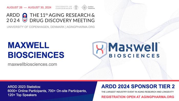 Announcing Maxwell Biosciences as Tier 2 Sponsor of ARDD 2024