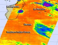 NASA Sees Cyclone Haruna Blowing Apart