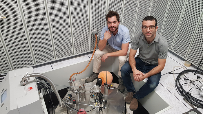 Left to right: HU's Avia Noah and Yonathan Anahory.