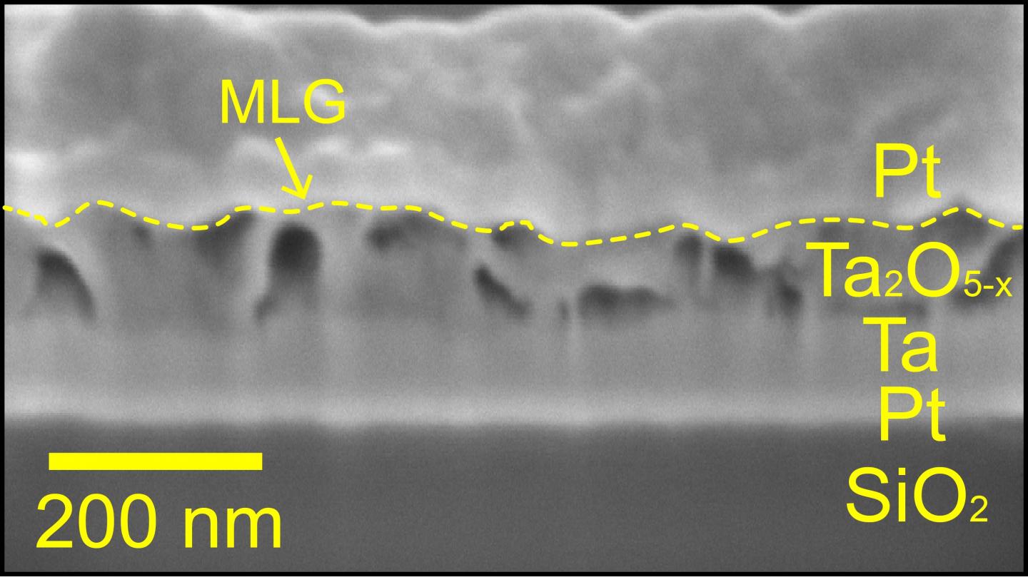 Memory Device Shown in Electron Microscope