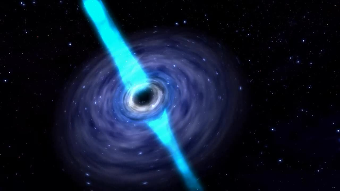 Artist's impression of a hot and dense accretion disk around a black hole, which can be a rich production site of heavy elements.