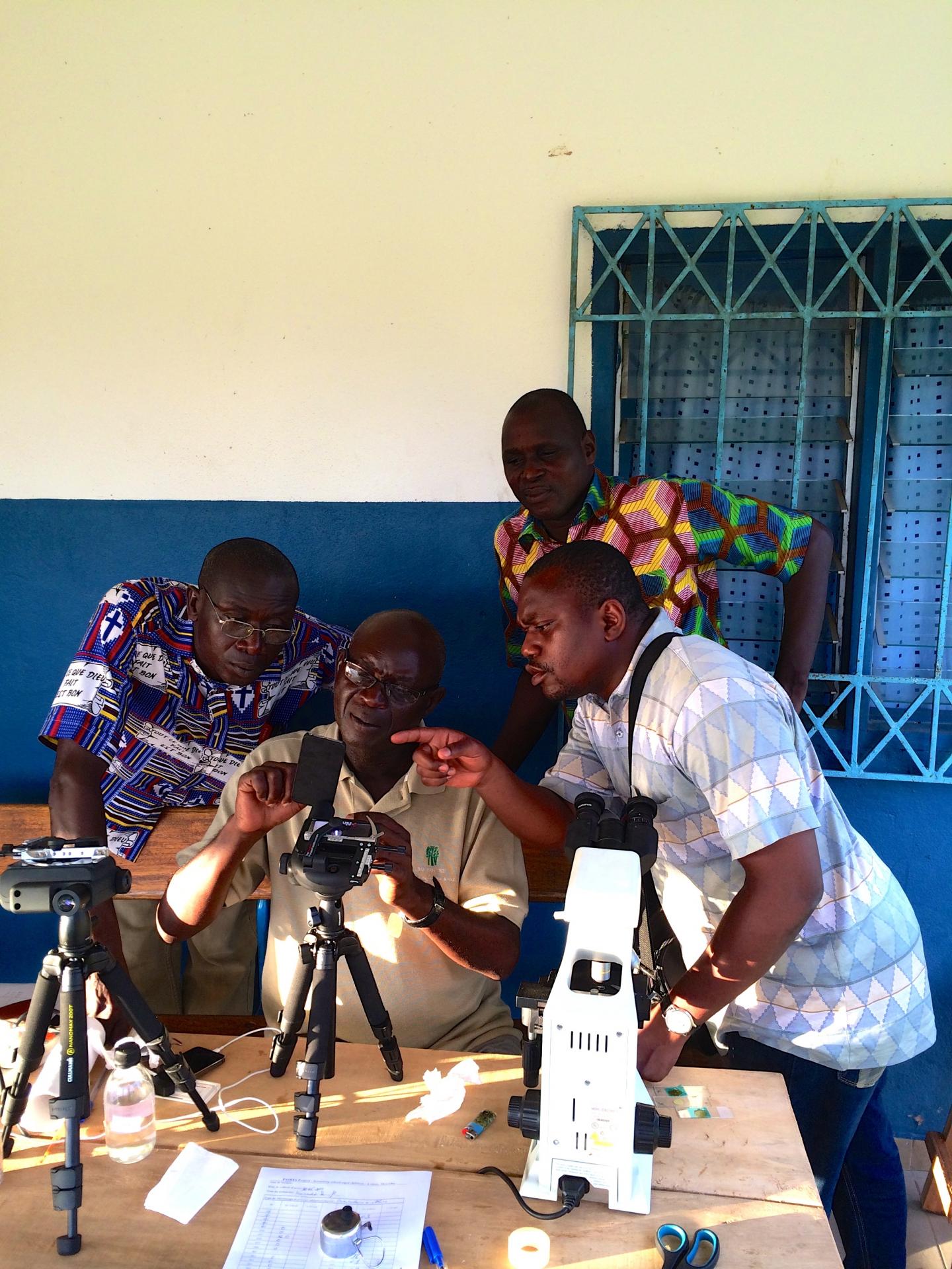 Portable Microscopes in the Ivory Coast
