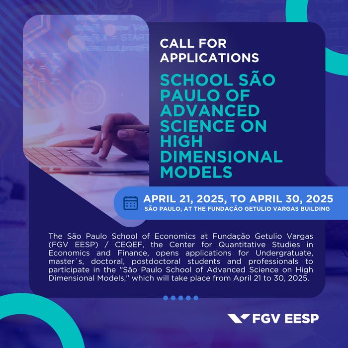 Applications open for School of Advanced Science on High-Dimensional Modeling