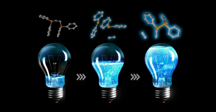 Predicting starting materials for the synthesis of DPPE derivatives aided by blue light irradiation