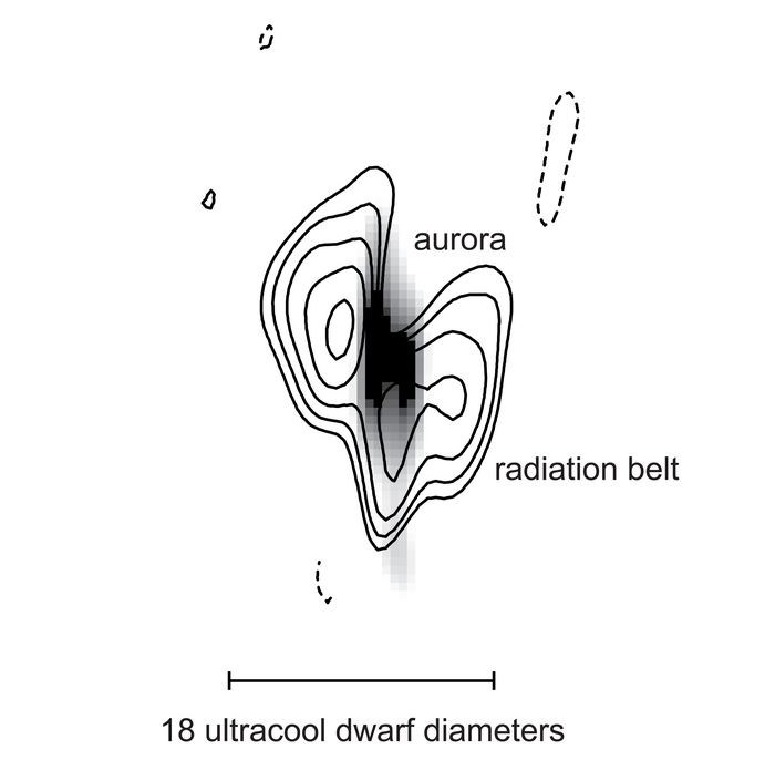 Extrasolar radiation belt and aurora